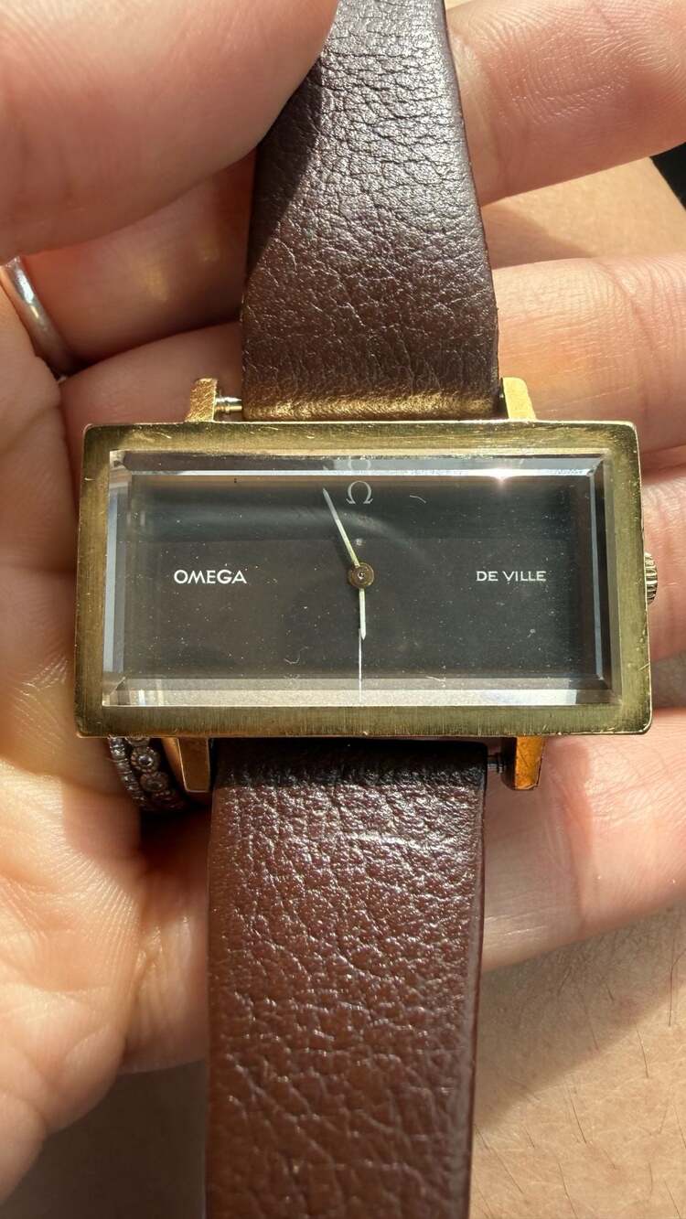 Vintage Omega De Ville Andre Grima Design Rectangular Ref. 511.0383